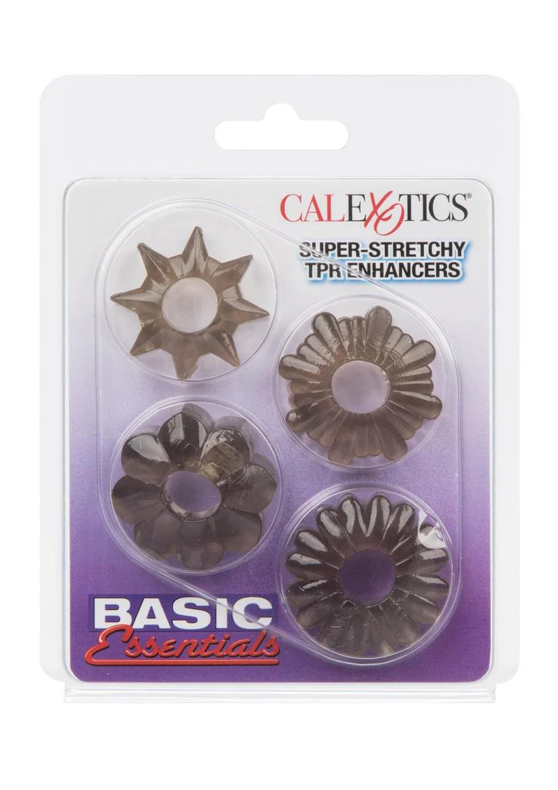 Basic Essentials Super Stretchy Enhancer Cock Rings - Image 7