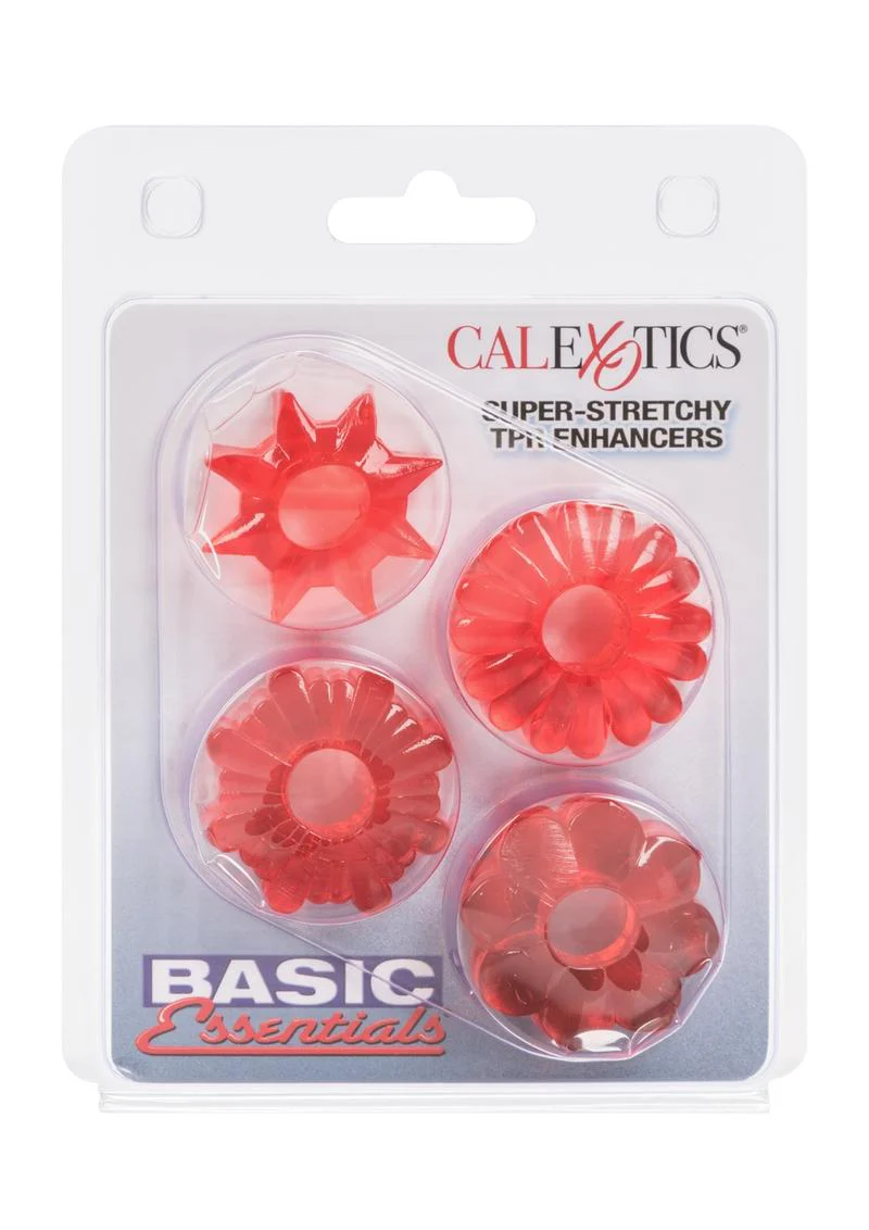 Basic Essentials Super Stretchy Enhancer Cock Rings - Image 8