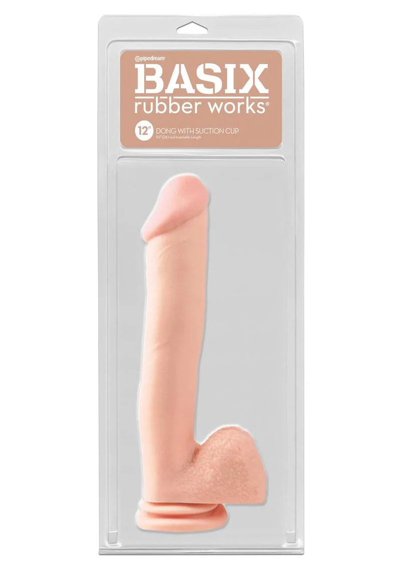 Basix Rubber Works Dong With Suction Cup - Image 7