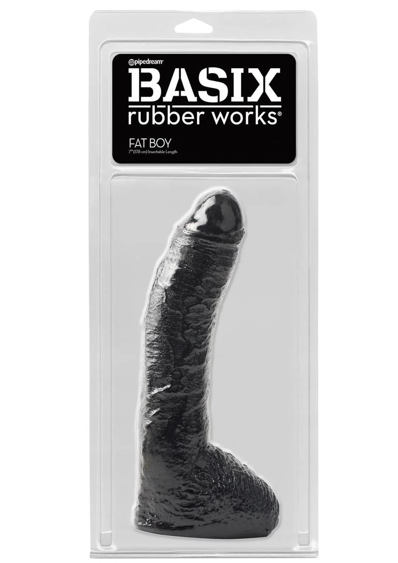 Basix Rubber Works Fat Boy Dong 10 Inch Realistic Dildo - Image 4