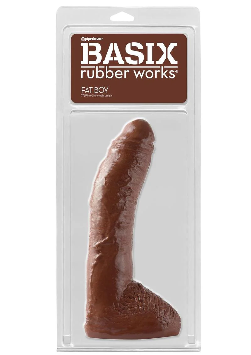 Basix Rubber Works Fat Boy Dong 10 Inch Realistic Dildo - Image 5