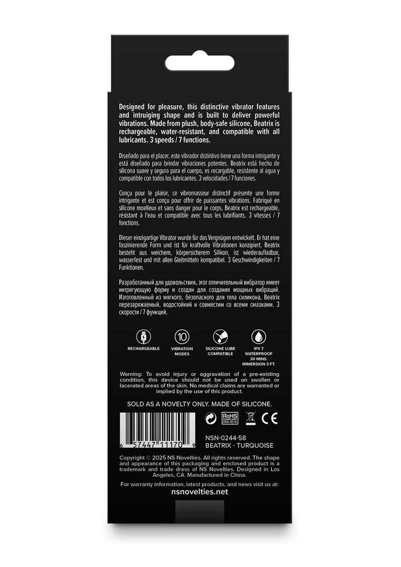 Beatrix Rechargeable Silicone Vibrator - Image 3