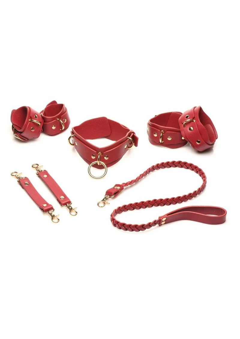 Bedroom Bliss Lover’s Restraints Set Collar Cuffs and Connectors - Image 2