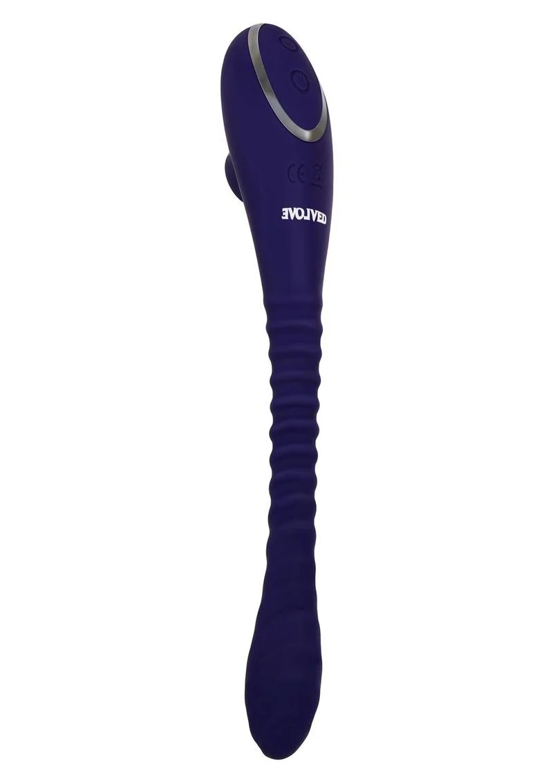 Bendable Sucker Dual-End Silicone Vibrator - Image 3