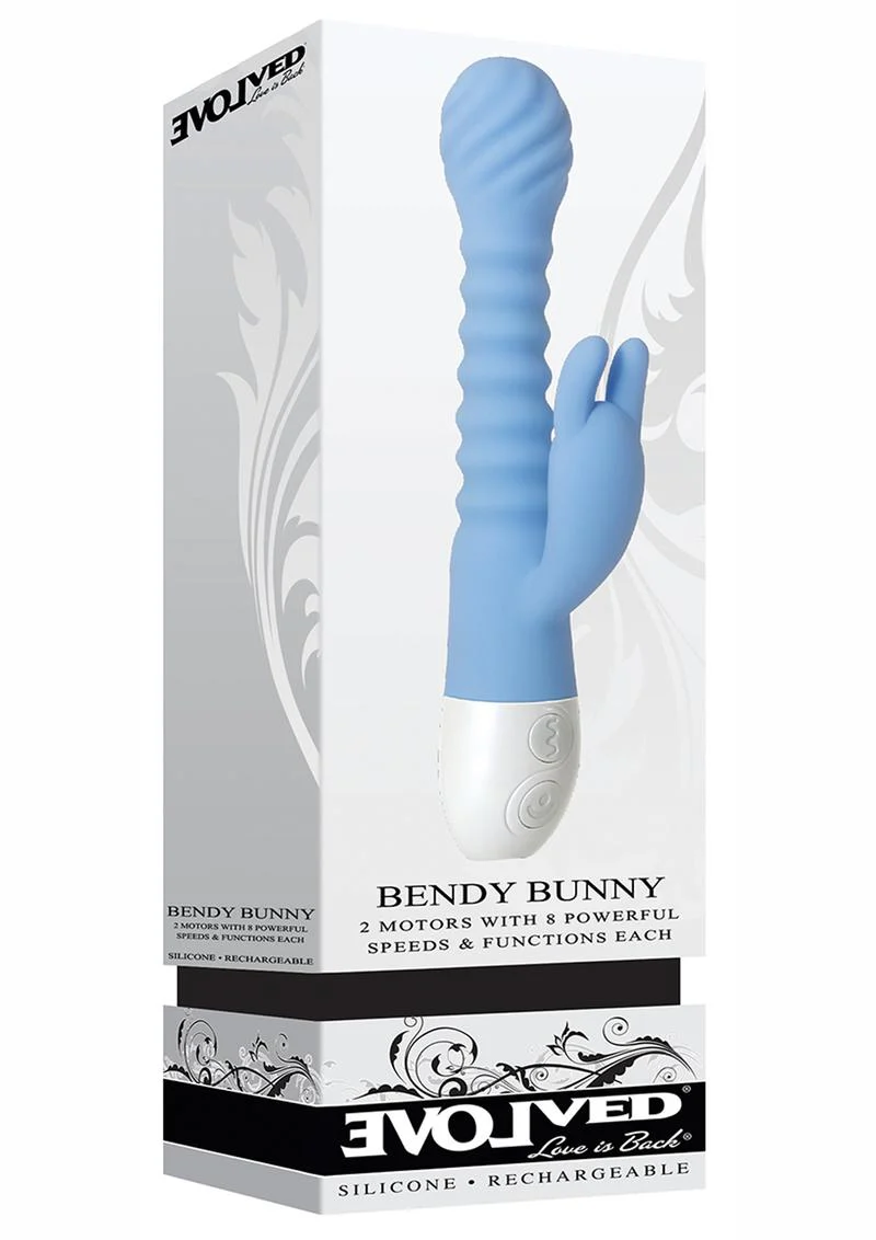 Evolved Bendy Bunny Rechargeable Silicone Rabbit Vibrator - Image 4