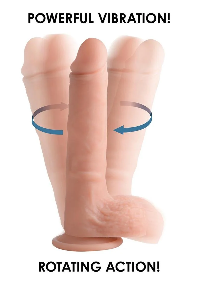 Big Shot Remote Controlled Vibrating and Rotating Silicone Dildo - Image 4
