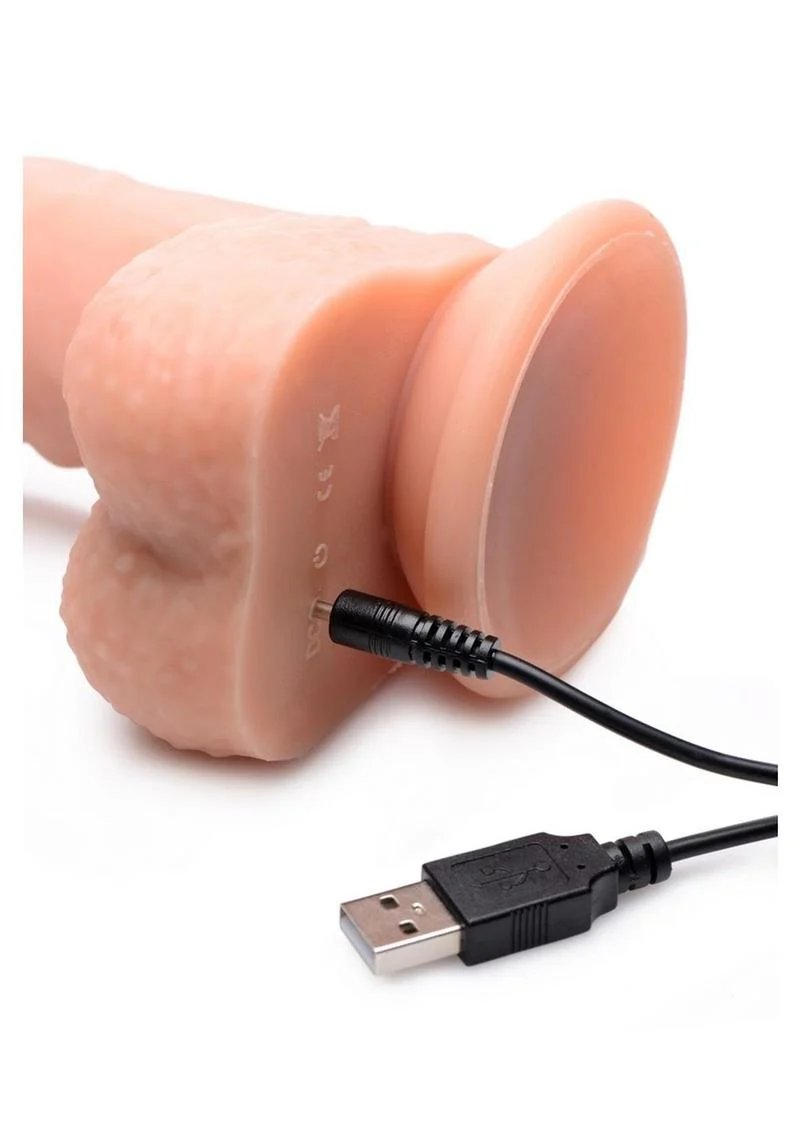 Big Shot Remote Controlled Vibrating and Rotating Silicone Dildo - Image 5