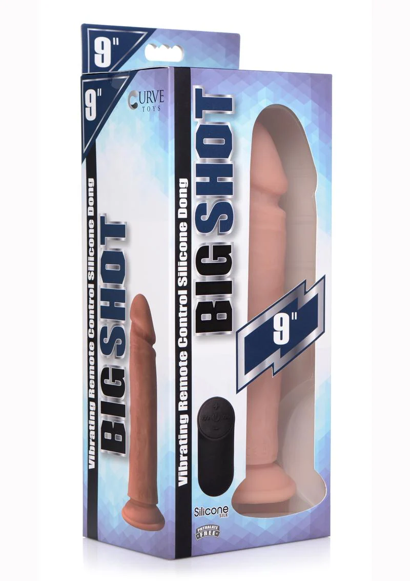 Big Shot Silicone Vibrating Remote Control Rechargeable Dildo - Image 4