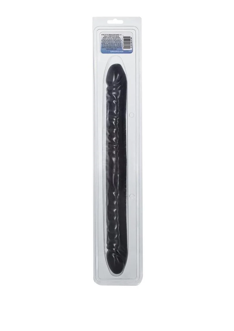 Black Veined Double Dildo - Image 3