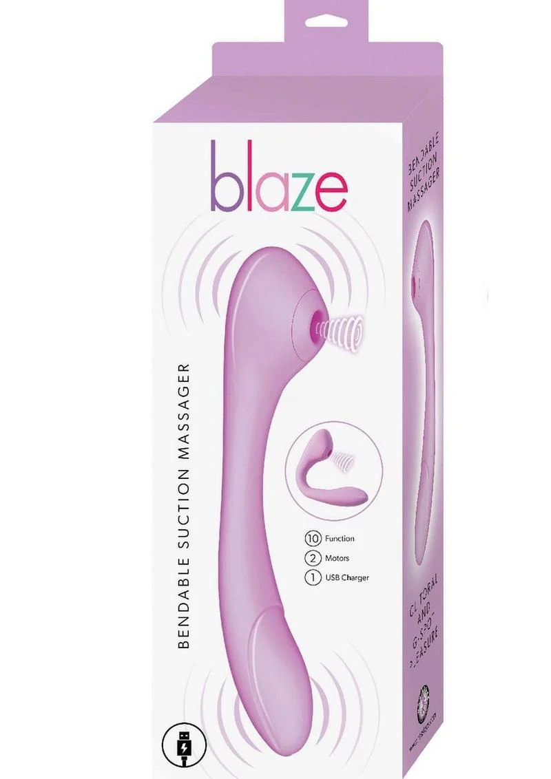 Blaze Bendable Suction Rechargeable Clitoral Massager - Image 8