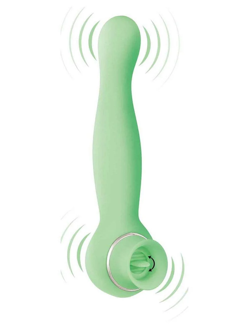 Blaze Luscious Licker Rechargeable Silicone Dual-End Vibrator - Image 3