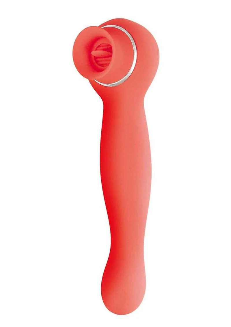 Blaze Luscious Licker Rechargeable Silicone Dual-End Vibrator - Image 4