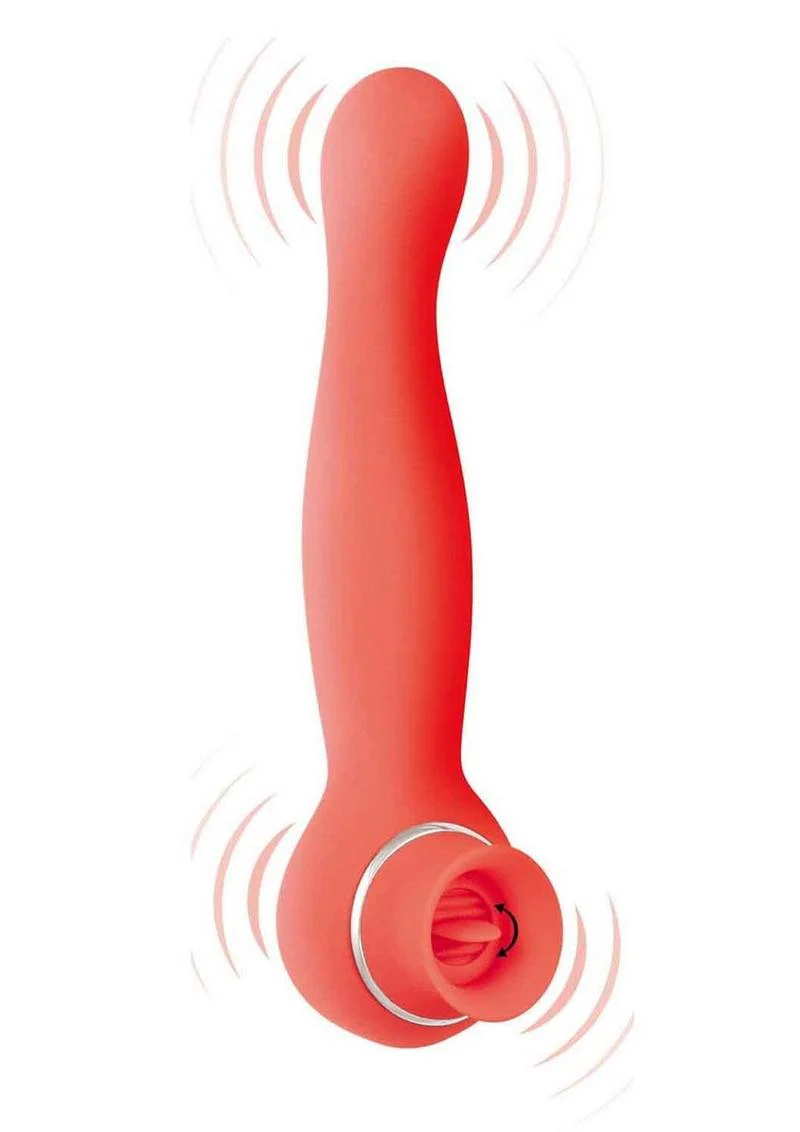 Blaze Luscious Licker Rechargeable Silicone Dual-End Vibrator - Image 6