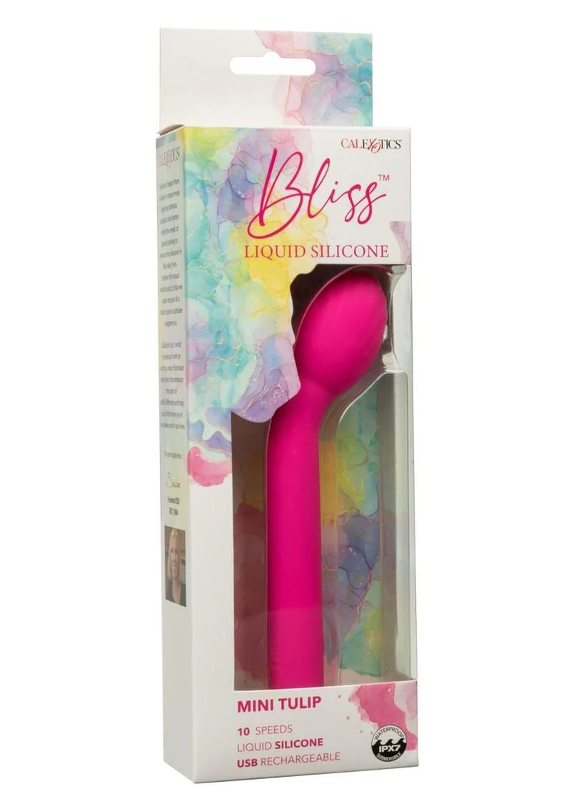 Bliss Liquid Silicone Mini Tulip Rechargeable G-Spot Vibrator - Image 4