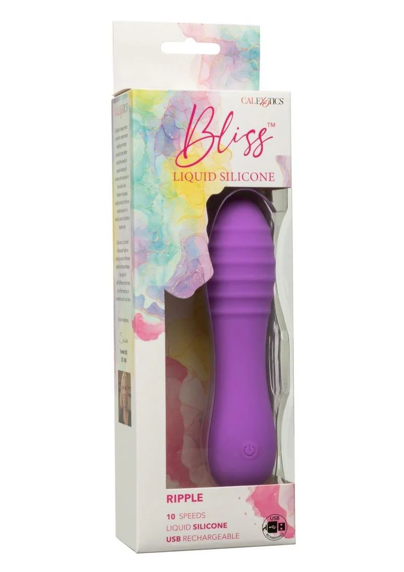 Bliss Liquid Silicone Ripple Rechargeable Vibrator - Image 4