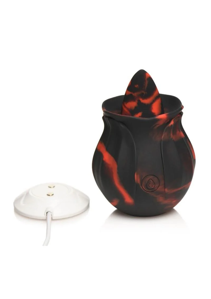 Bloomgasm Black Kiss Rimming Rose Rechargeable Clitoral Stimulator - Image 2