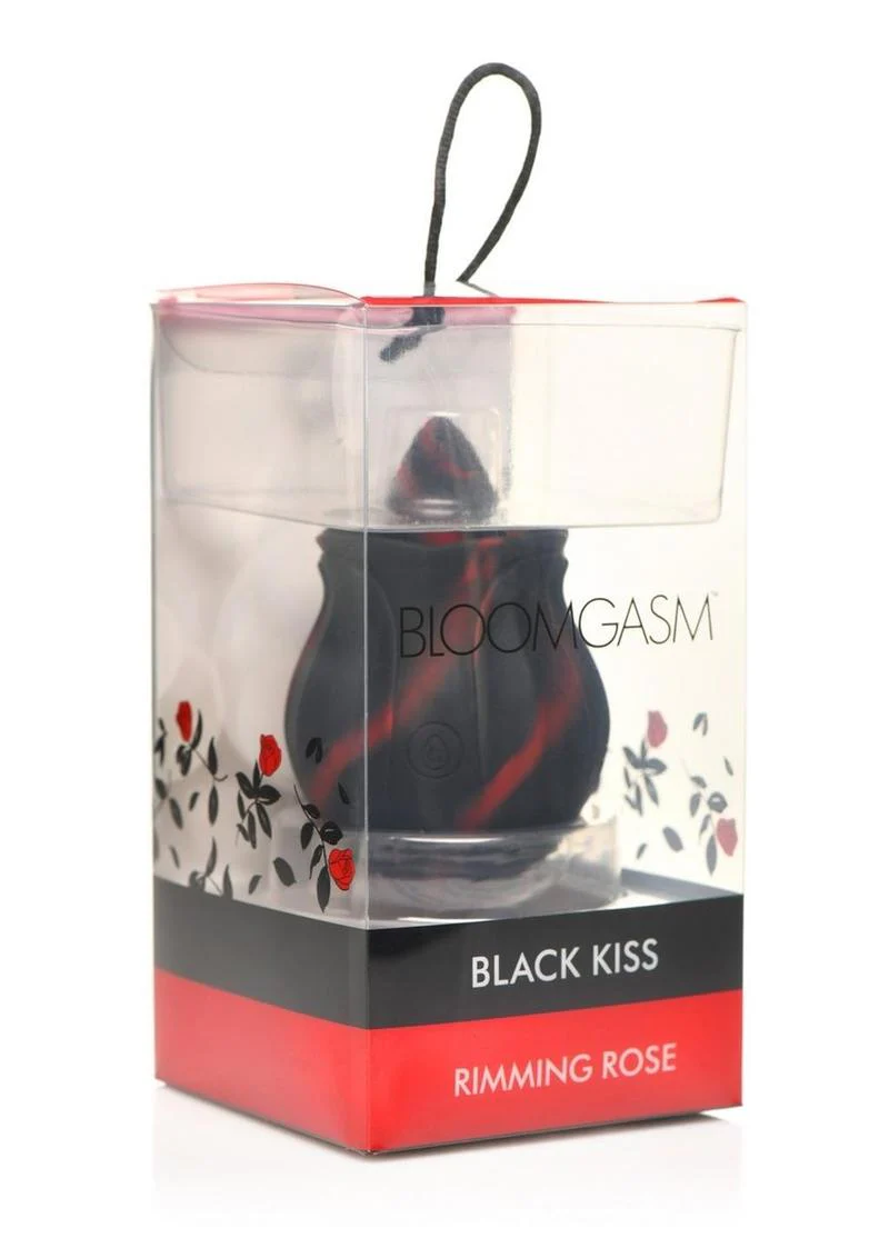 Bloomgasm Black Kiss Rimming Rose Rechargeable Clitoral Stimulator - Image 4