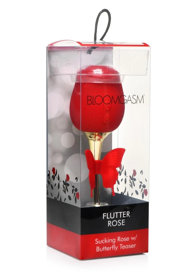 Bloomgasm Flutter Rose Rechargeable Silicone Sucking Rose - Image 4
