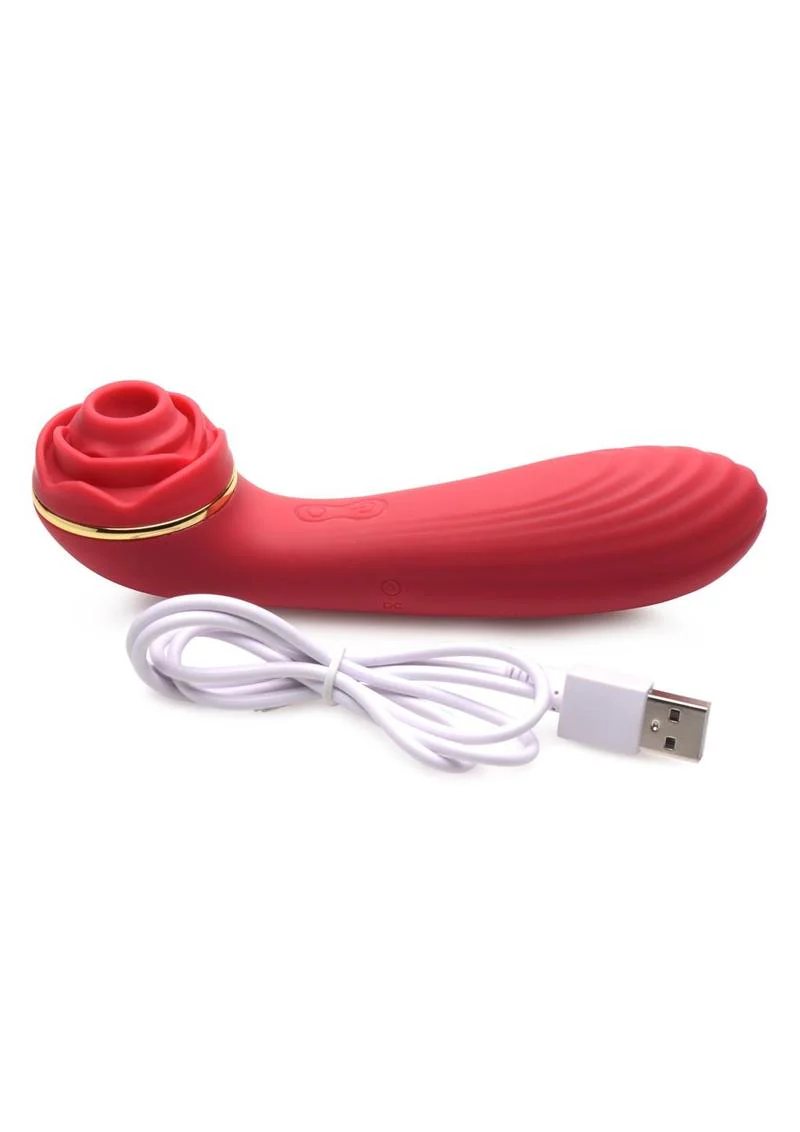 Bloomgasm Passion Petals Rechargeable Silicone Rose Clitoral Stimulator - Image 4