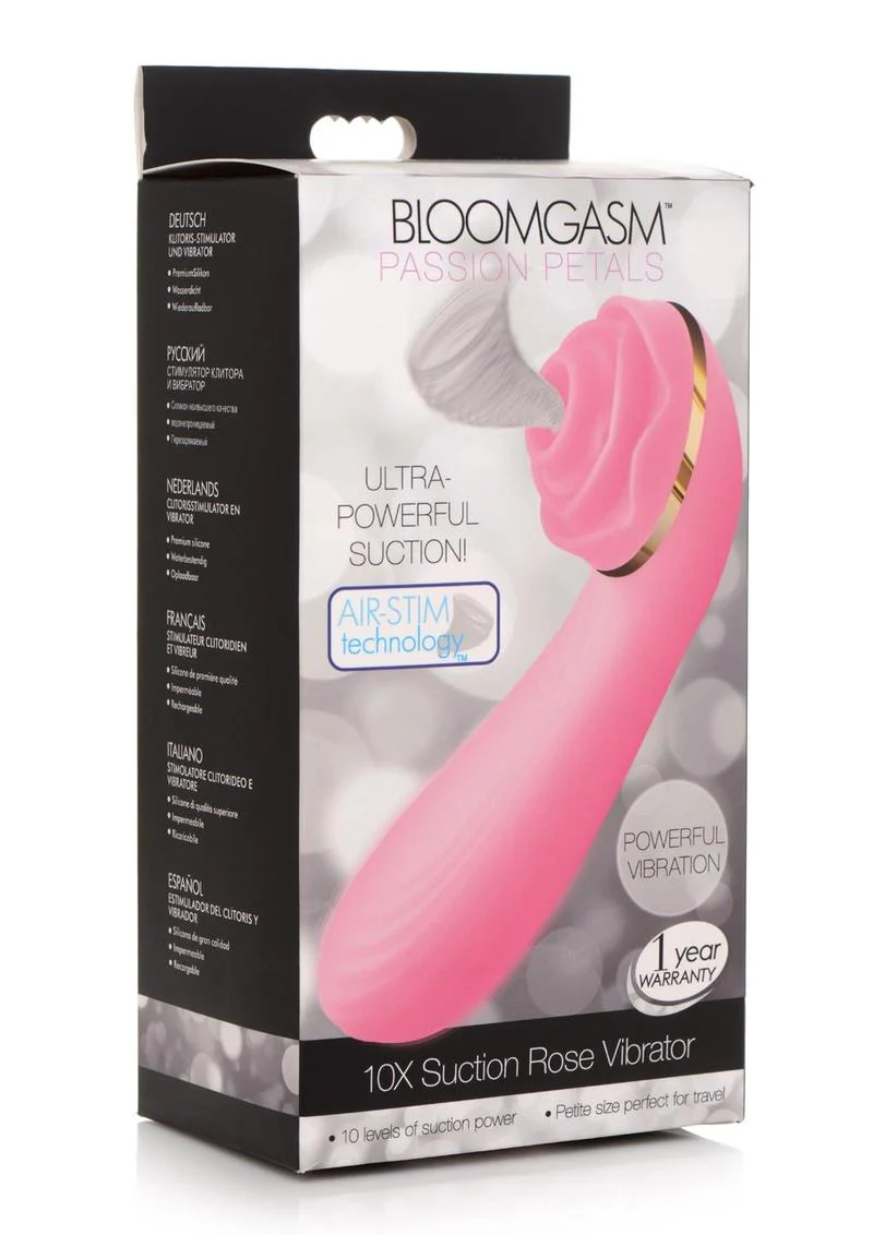 Bloomgasm Passion Petals Rechargeable Silicone Rose Clitoral Stimulator - Image 5