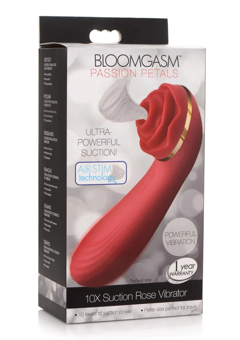 Bloomgasm Passion Petals Rechargeable Silicone Rose Clitoral Stimulator - Image 6