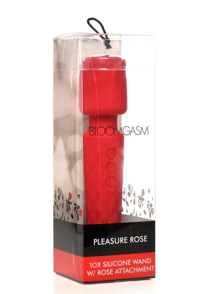 Bloomgasm Pleasure Rose: 10-Speed Wand Rose-Shaped Head - Image 4