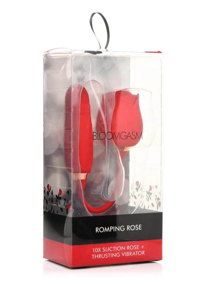 Bloomgasm Romping Rose 10X Suction Rose & Thrusting Vibrator Vibrator - Image 4