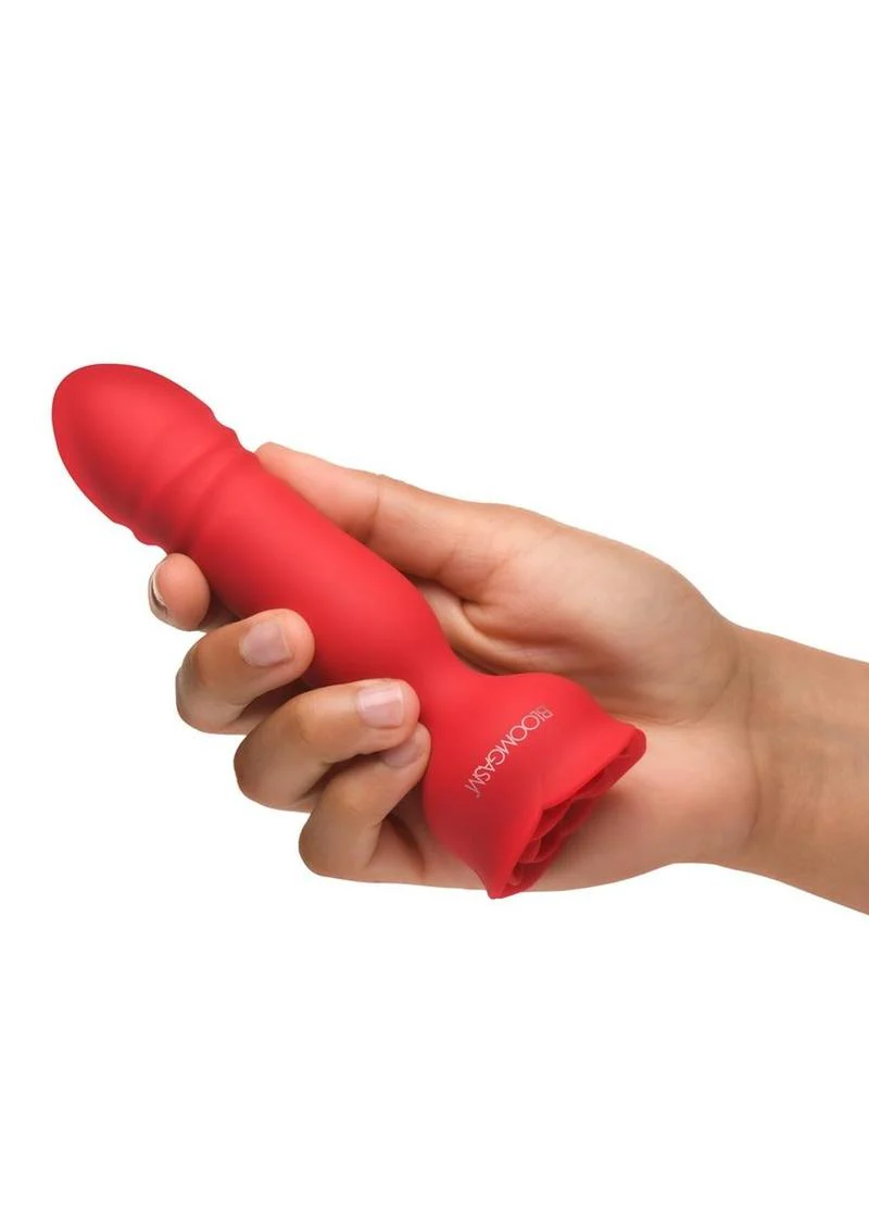 Bloomgasm Rose Delight Recharge Silicone Thrusting Vibrator - Image 3