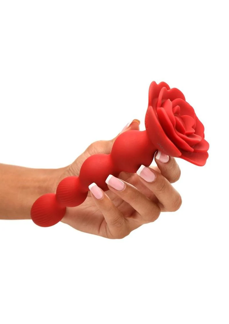 Bloomgasm Rose Twirl Rotating Silicone Anal Beads - Image 3
