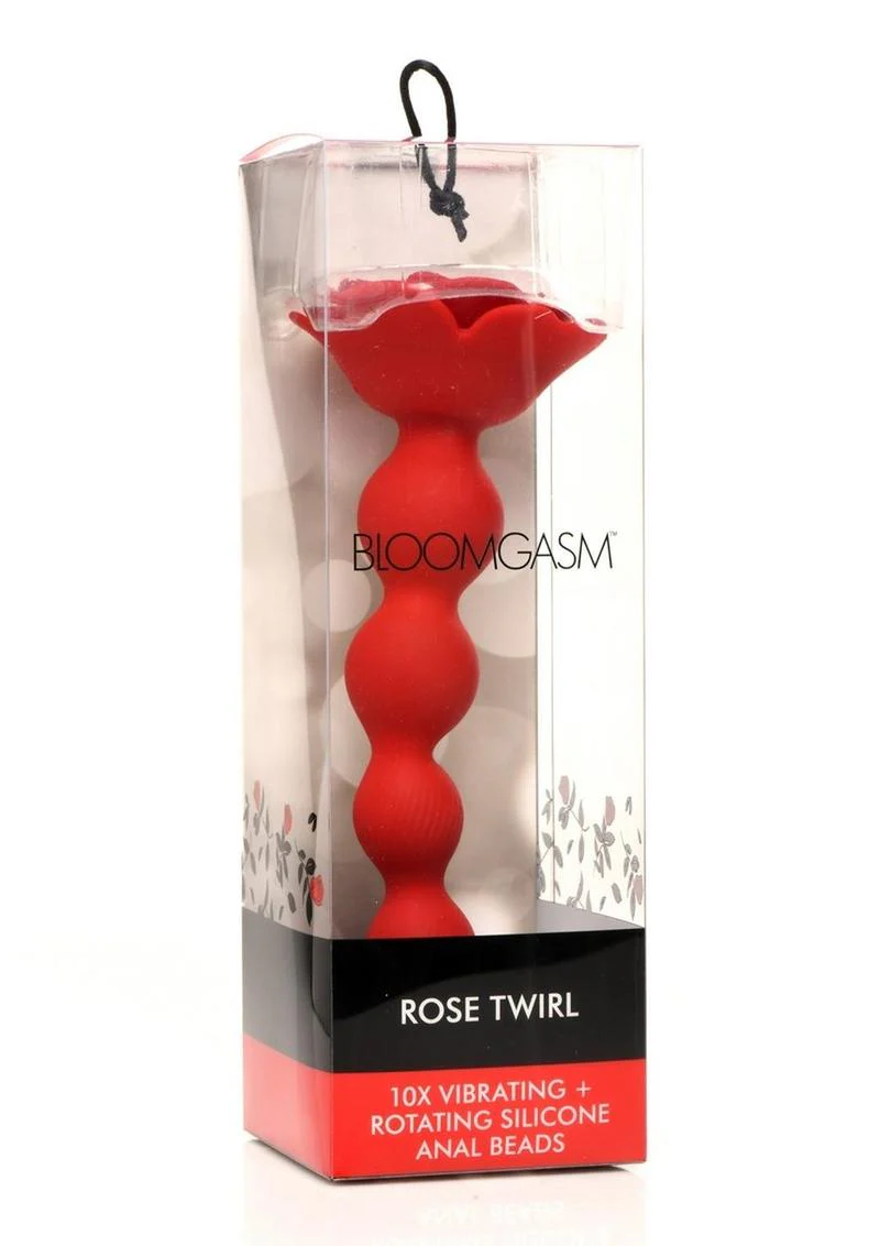 Bloomgasm Rose Twirl Rotating Silicone Anal Beads - Image 4