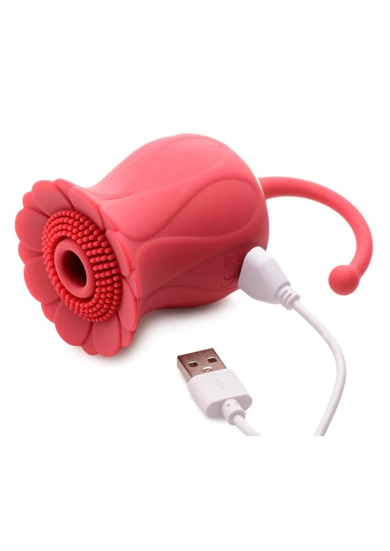 Bloomgasm Royalty Rose Textured Air-Stim Suction Stimulator - Image 3