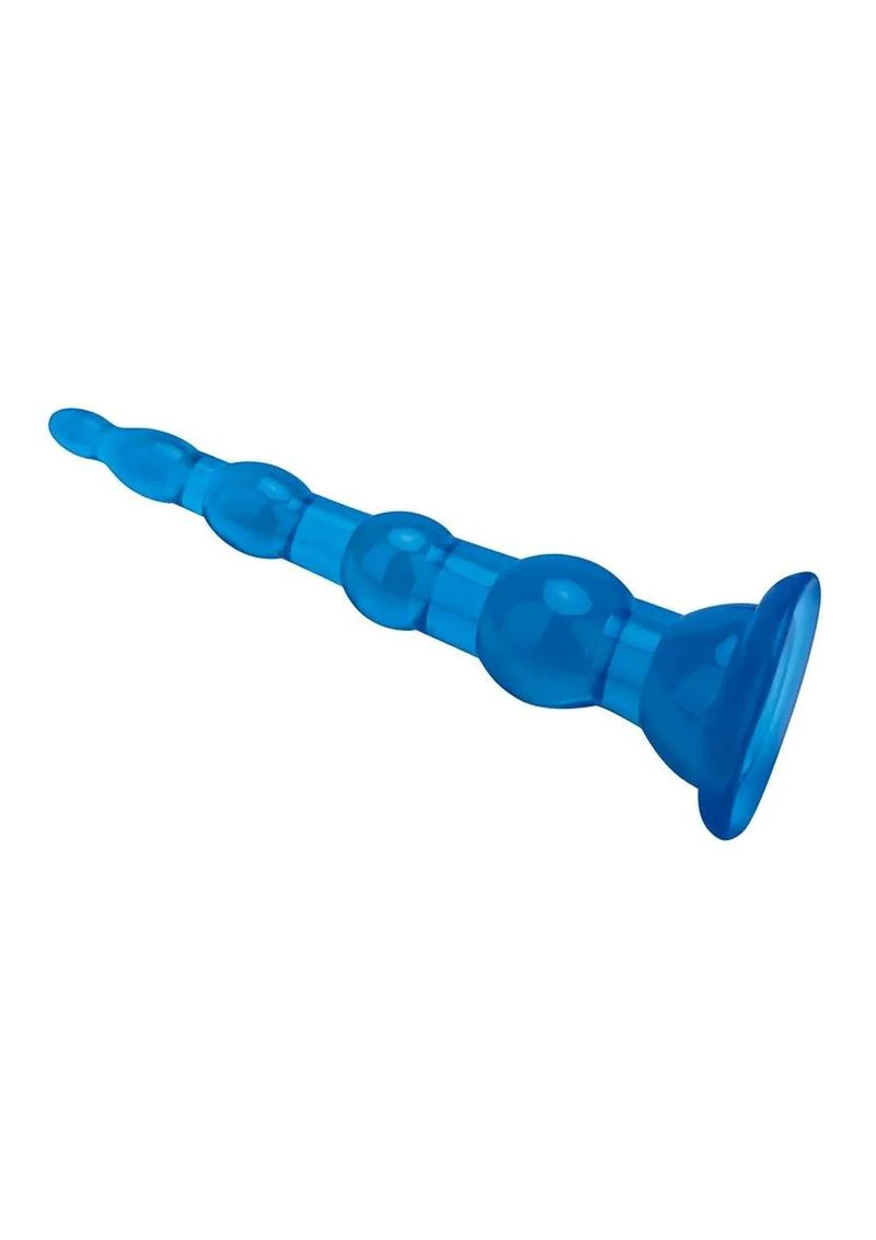 Blue Line Anal Beads With Suction Cup - Image 2