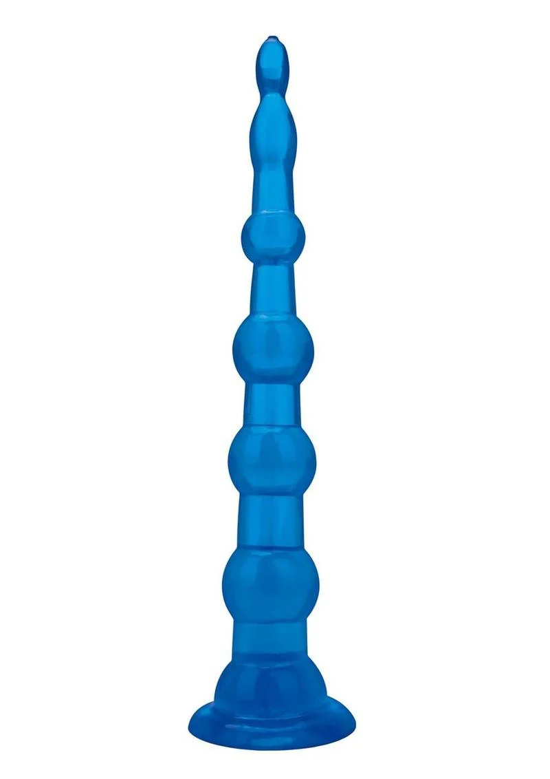 Blue Line Anal Beads With Suction Cup - Image 3
