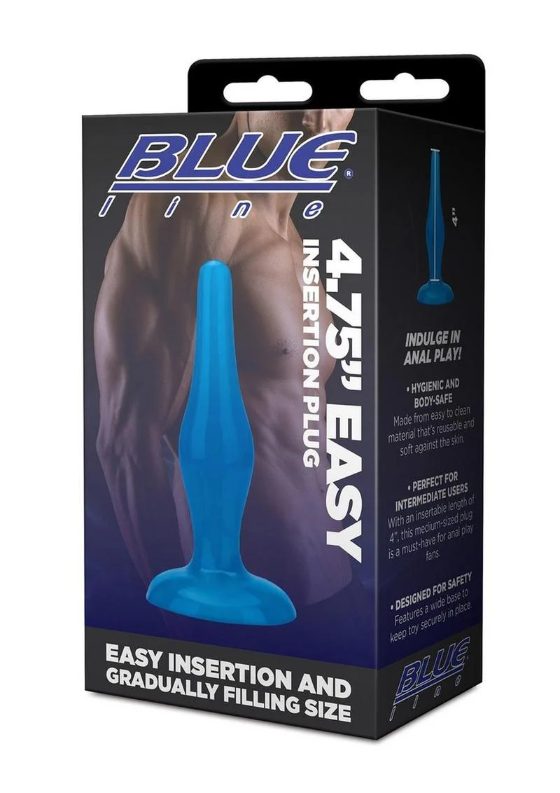 Blue Line Easy Insertion Anal Plug 4.75 Inch - Image 3