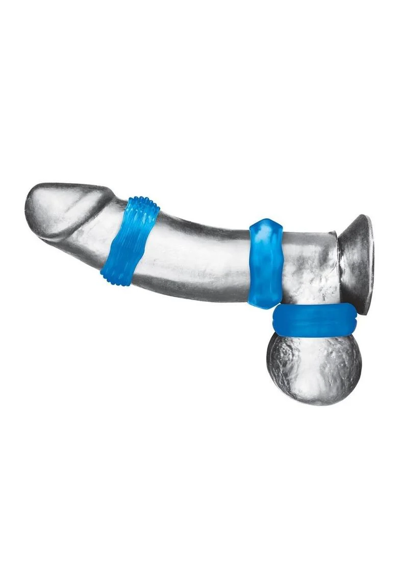 Blue Line Nuts And Bolts Stretch Cock Ring - Image 2