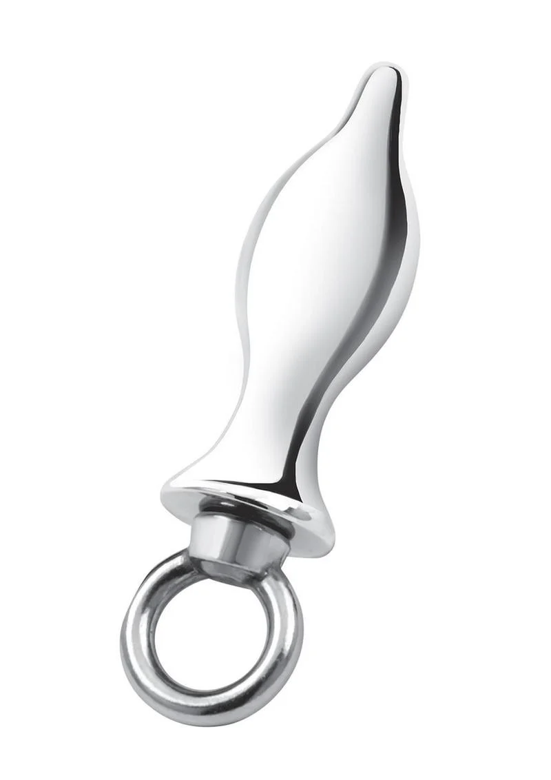 Blue Line Stainless Steel Metal Tapered Butt Plug - Image 2