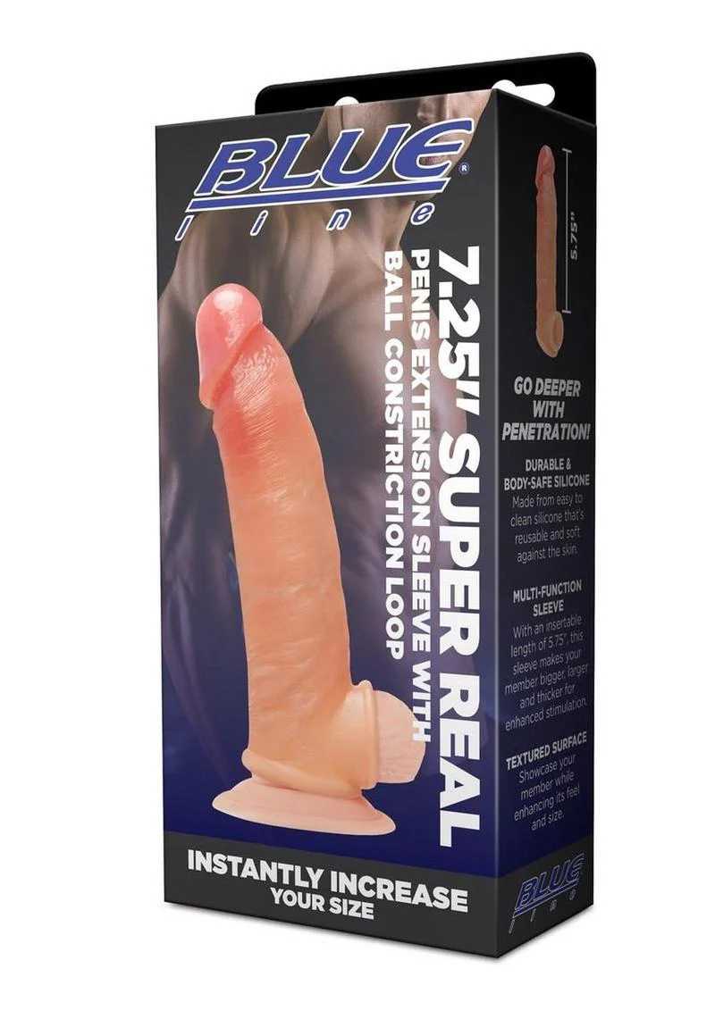 Blue Line Super Real Penis Extension Sleeve - Image 13
