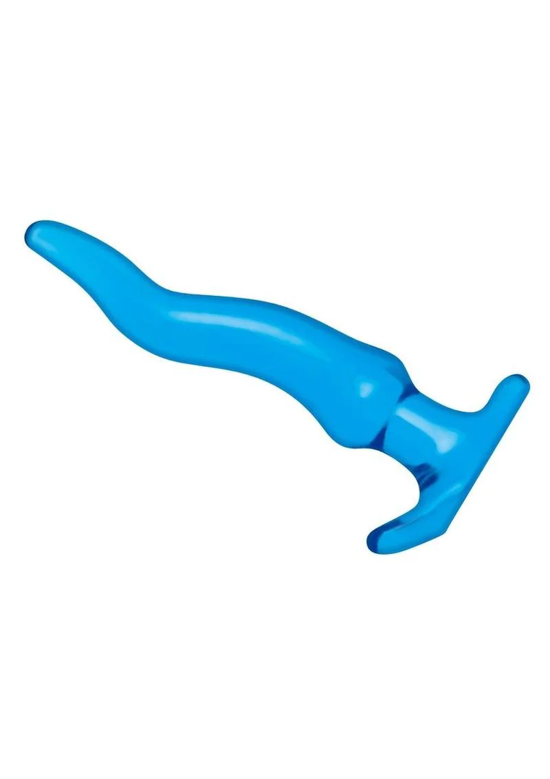 Blue Line Wavy Butt Plug Uniquely Shaped - Image 2
