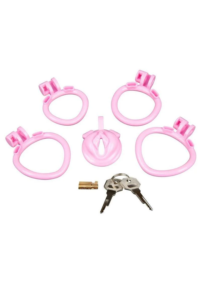 BlueLine Bitchboy Degrading Mini Chastity Cage - Image 3