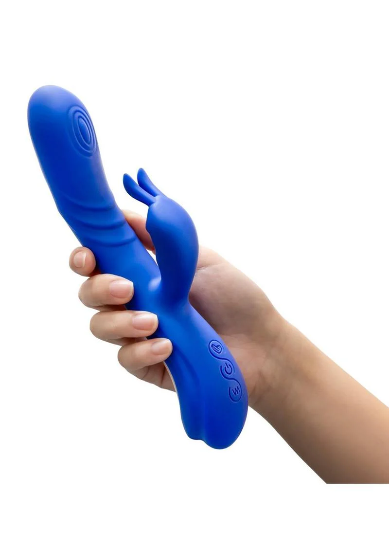 Blush Collection Harper Rechargeable Silicone Rabbit Vibrator - Image 3