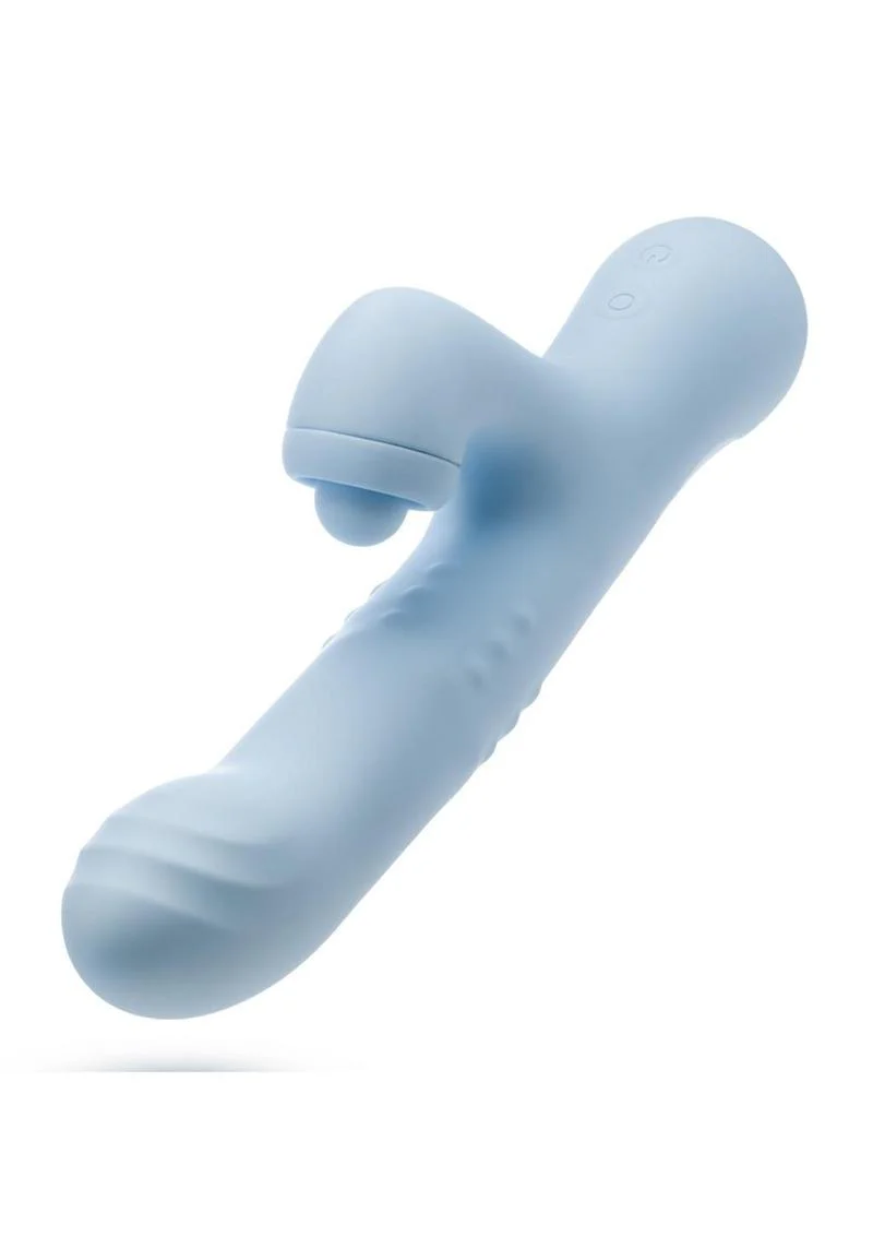 Blush Devin Rechargeable Rabbit Vibrator 4 Unique Sensations - Image 2