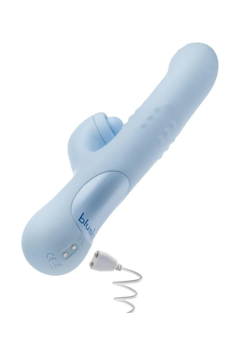 Blush Devin Rechargeable Rabbit Vibrator 4 Unique Sensations - Image 3
