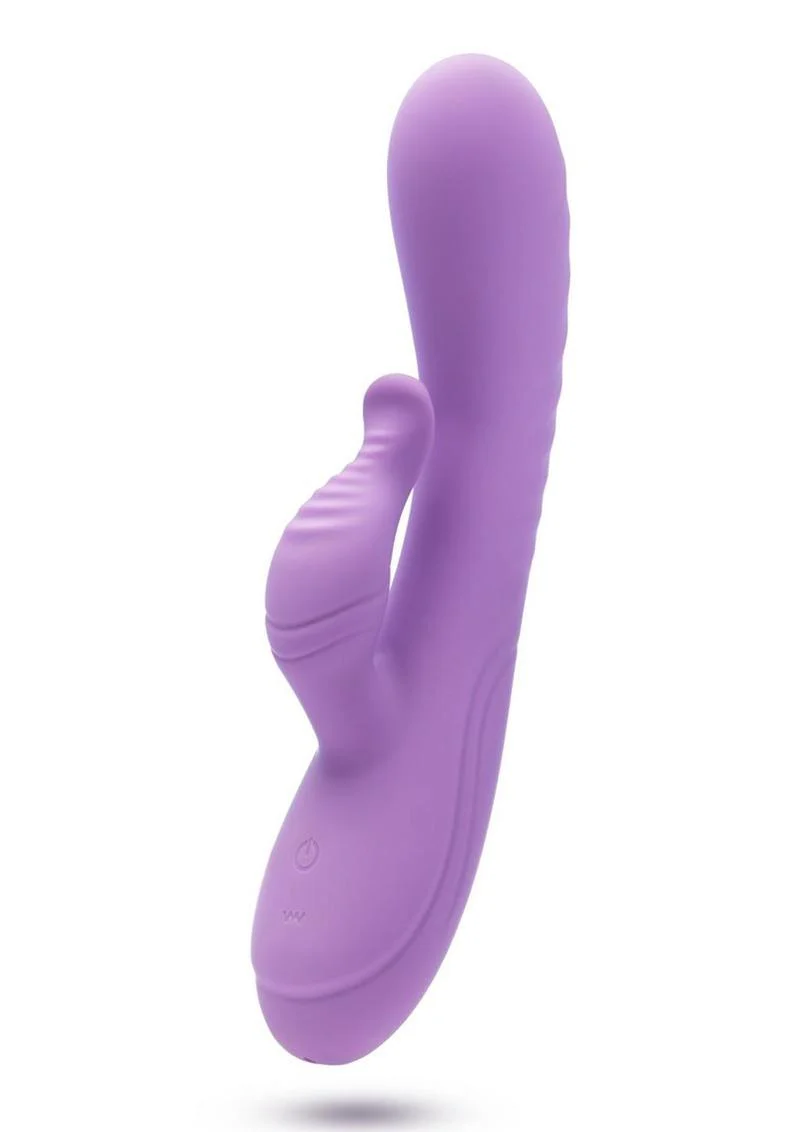Blush Evelyn Rechargeable Silicone Rabbit Vibrator - Image 2