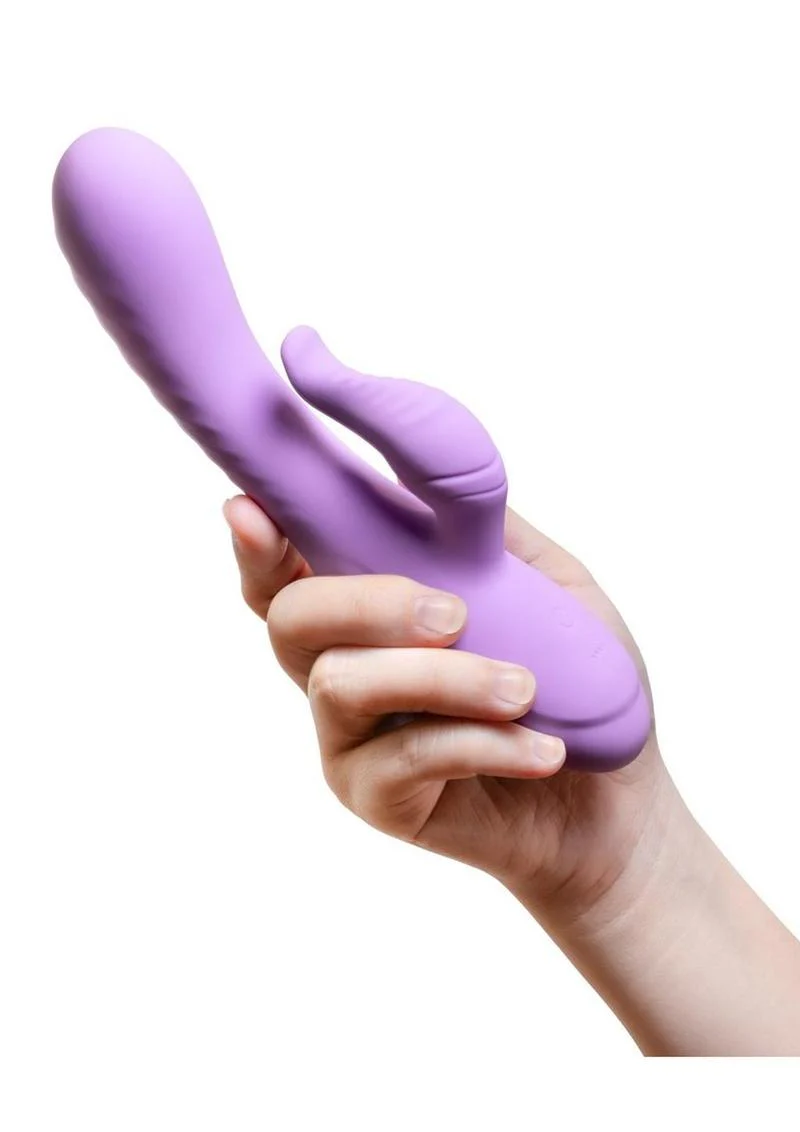 Blush Evelyn Rechargeable Silicone Rabbit Vibrator - Image 3