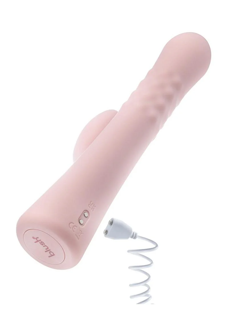 Blush Jaymie Rabbit Vibrator with Pulsating Shaft 10 Vibration Modes - Image 3