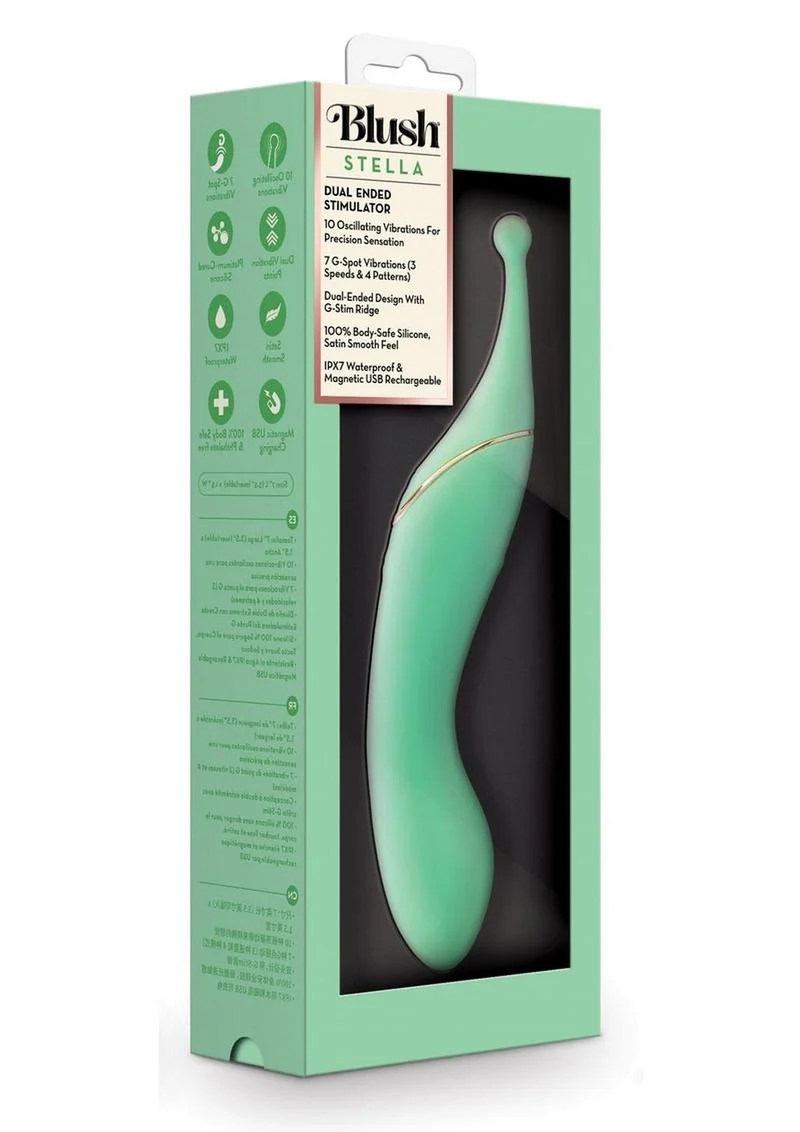 Blush Stella Dual-End Stimulator Rechargeable Silicone Vibrator - Image 4
