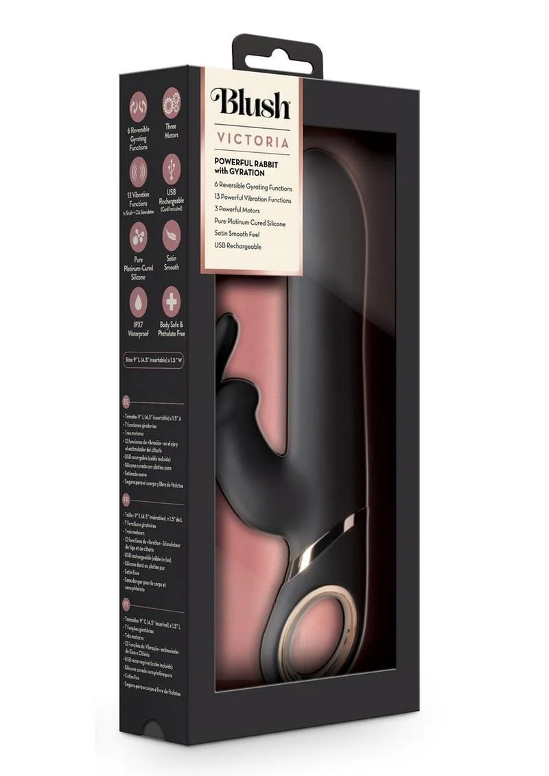 Blush Victoria The Luxurious Motor Gyrating Rabbit Vibrator - Image 4