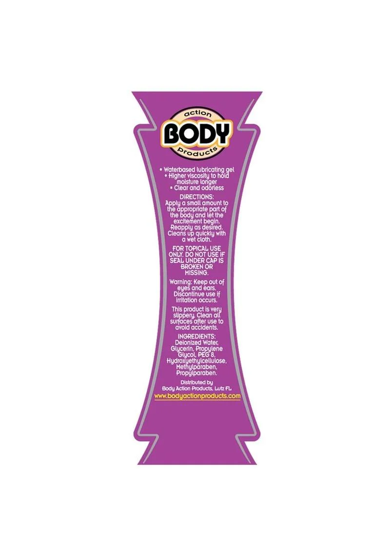 Body Action Supreme Gel Water Based Lubricant - Image 4