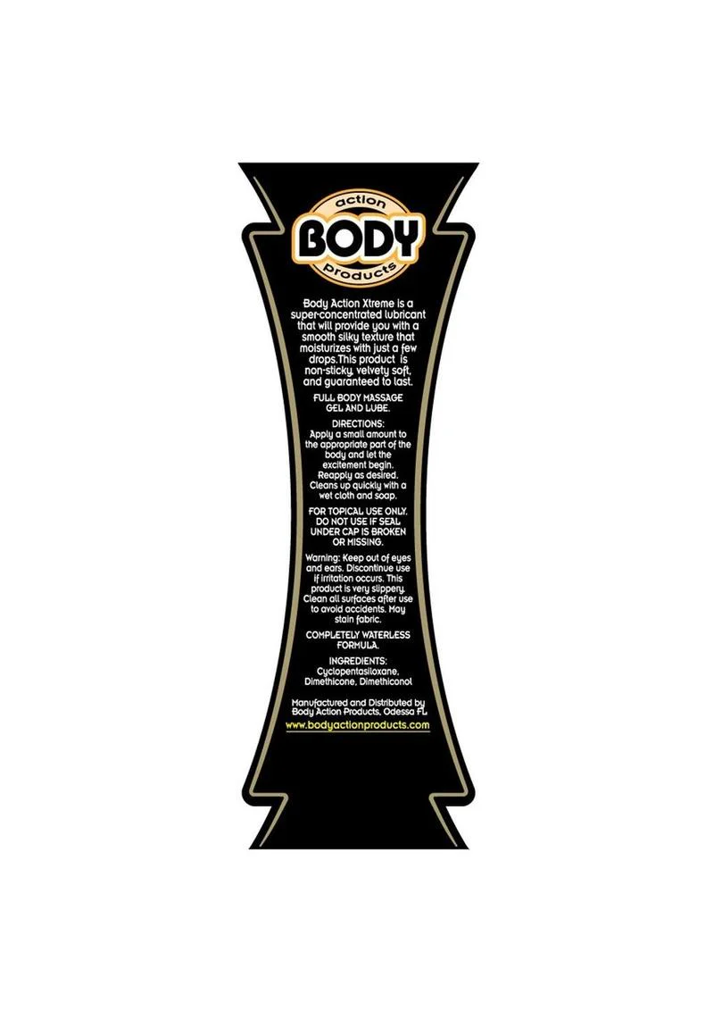 Body Action Xtreme Glide Silicone Lubricant - Image 2