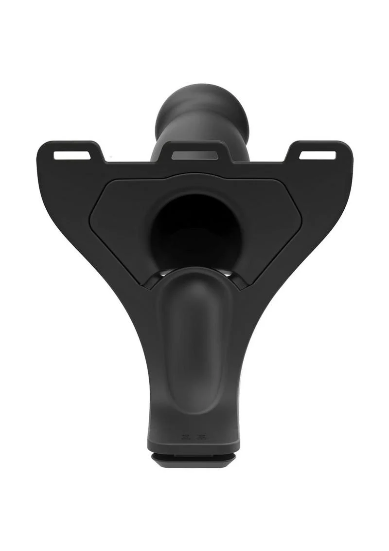Body Extensions Be Risqué 2-Piece Vibrating Hollow Strap-On Dildo - Image 2